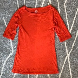 J. Crew Orange Painter Tee
